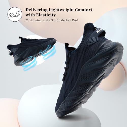 Image of DLWKIPV Womens Slip on Walking Tennis Shoes for Women Work Running Athletic Gym Sports Sneakers Lightweight Casual Shoe