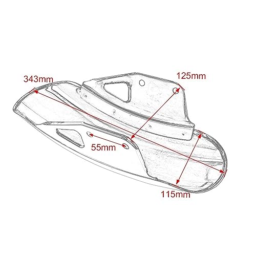 Aile de Moto Garde-Boue Avant Chrome Finition Miroir GN - 2