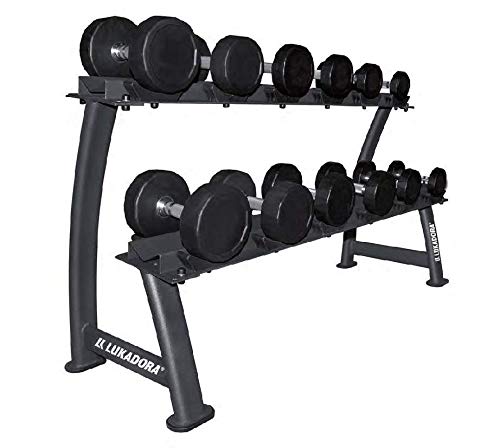 MEN'S HEALTH POWER LUKADORA Hantel-Ablage (Dumbbell-Rack), Kurzhantel-Ablage, hohe Qualität, stabil, bodenschonend, max. 400kg Cover