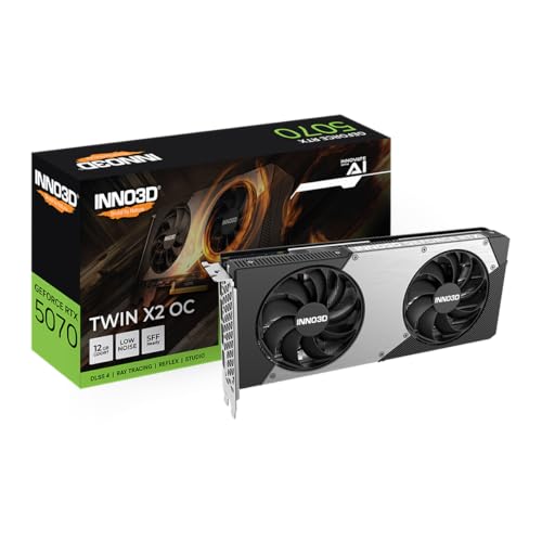 INNO3D GeForce RTX 5070 TWIN X2 OC N50702-12D7X-195064N (GO000142) 2.0Xbgf I[o[NbN 12GB GDDR7 2Nۏ GU̔̂ݕۏؑΉ GPU OtBbNX