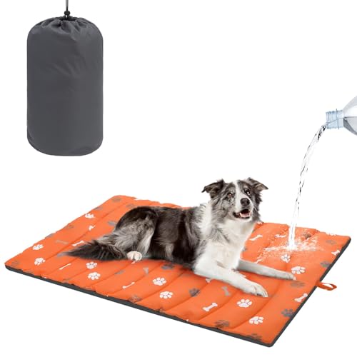 BEAUTYZOO Outdoor Dog Bed Waterproof, Portable Camping Puppy Mat Reversible by BEAUTYZOO - Used condition - US$22.56