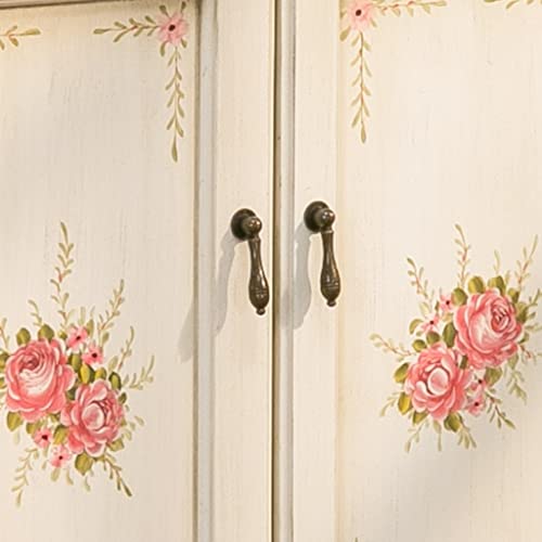 Nizame Wood Floor Cabinet, Sideboard Cabinet With 2 Drawers And Shelves, Idyllic Style Farmhouse Standing Cabinet For Hallway Entryway, Living Room, 29.9 * 13.7 * 33 Inches #TOP6