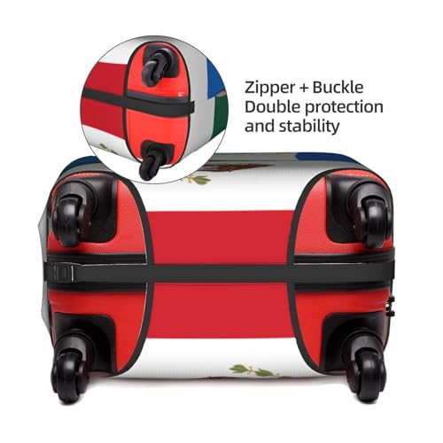 Travel Luggage Cover Half Nicaragua Half Mexico Flag Fashion Washable Baggage Suitcase Protector Fit For Luggage X-Large3