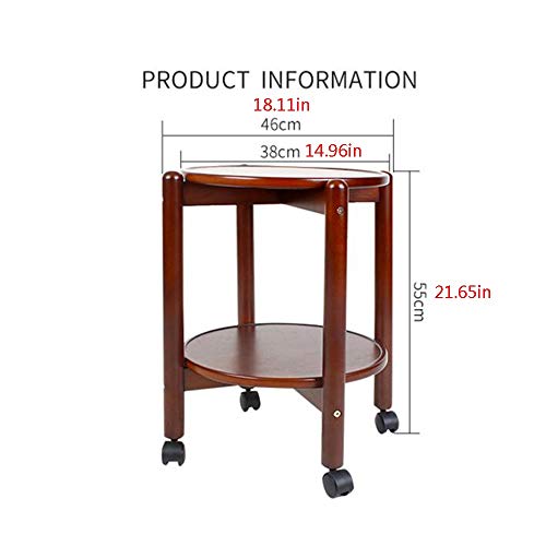 Table basse à 2 niveaux avec roulettes pour ranger et déplacer facilement