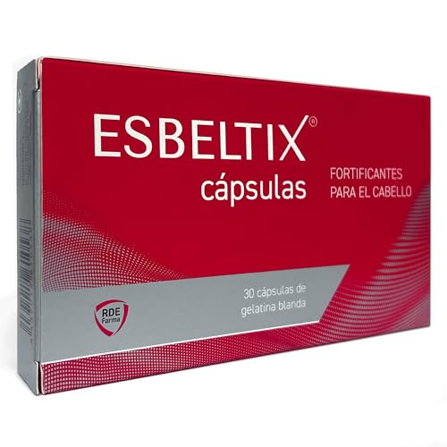 ESBELTIX - Complejo Vitamínico Hair Forte Cuidado Intensivo Anticaida del Pelo | para el Crecimiento y la Salud del Pelo | con 5 MG de Biotina | 30 Cápsulas, 1 al Día (Nuevo Estuche)