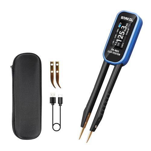 LCR Meter, Digital Multimeter Tweezers, 100KHz SMD Tester, ESR Me...