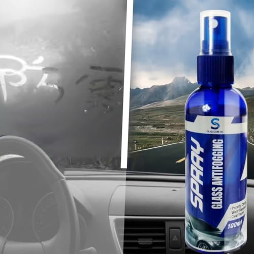 Image of Anti-Fog Spray & Rain Repellent Spray for Car Windshield Prevents Fogging for Automotive Dust Remover Cleaner In All Weather Conditions Fog Remover Which Improves Road Safety & Visibility 120ml