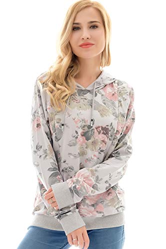 Image of Bearsland Women's Maternity Sporty Hoodie Breastfeeding Shirt Nursing Sweatshirt with Pockets