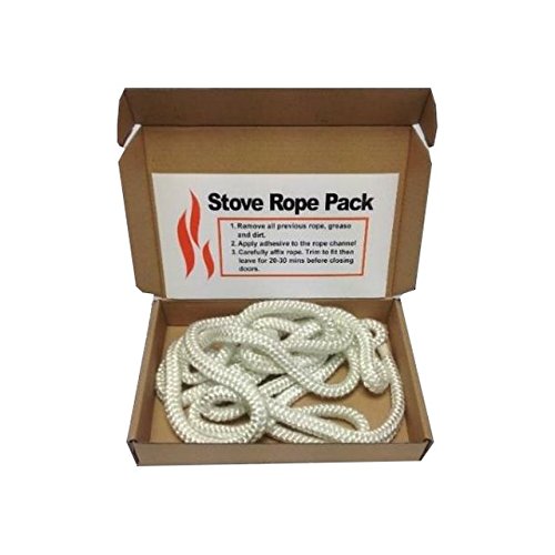 Buy Stove Door Replacement Fibreglass Rope Kit 12mm x 2m Soft Rope