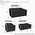 Gasadar Outdoor Furniture Cover Waterproof, 4 Piece Patio Furniture Covers for Patio Loveseat, Chair and Coffee Table, Heavy Duty 600D, Black