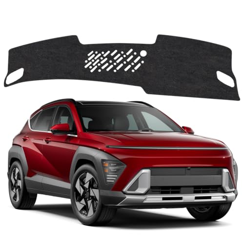Image of Dash Cover Mat for Hyundai Kona 2024-2026 Non-Slip Dashboard Cover Mat Sunshade UV Rays Protector Interior Accessories