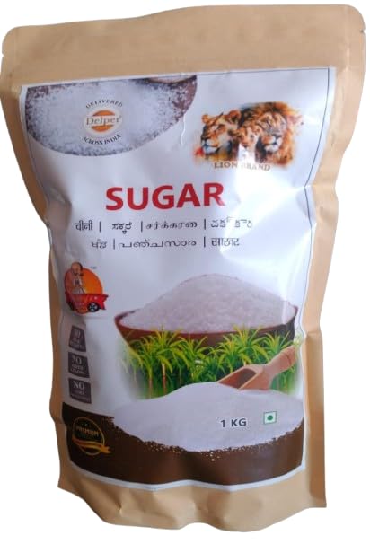 チリ　Sugar Delper Pure Sugar 1 Kg (Chini) Crystals Sugar : Amazon.in: Grocery