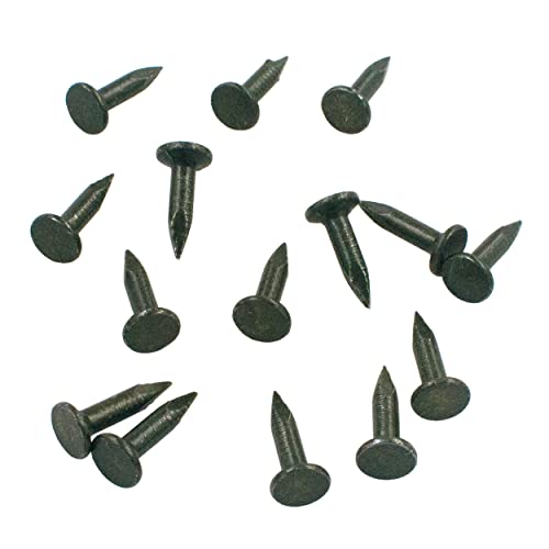 OMOTOOL Lot de 180 clous en acier - 4 x 20 mm - Pour toit en carton, carton de toit - Pour toit de cabane - En carton - Pour plaques coulissantes - Broches à tête large