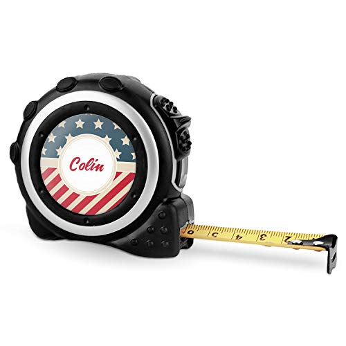 Cinta métrica personalizada con diseño patriótico 16 ft