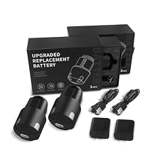 Upgraded Replacement Battery Compatible with Andis PowerGroom AGR,BGR,BGRC Clippers-3200mAh Long-Lasting Li-ion Power, Type-C Charging w/Fast Charge Kit Adapter & Cable 2 Pack