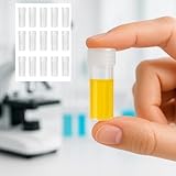 15 Pcs 5ml Plastic Test Tubes, Plastic Vials with Caps, Small Test Tubes with Lids, Small Bottle Storage Container Vial for Lab Sample