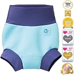 Splash About Happy Nappy Swim Diaper,Blue Cobalt, 3-6 Months