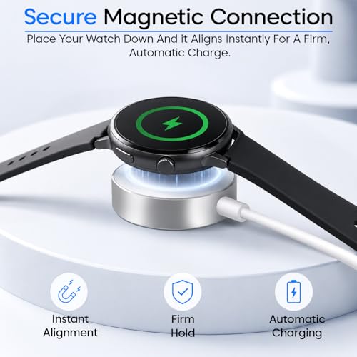 Image of Sounce USB 3.0 Smart Watch Charger, Charging Cable Compatible with Watch Ultra 2 /Ultra, Series 9 /8 /7 /6 /5 /4 /3 /2 & SE /SE2, (3ft) - White