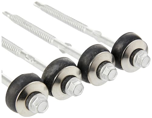 TIMCO Self-Drilling Fiber Cement Board Exterior Silver Screw with BAZ Washer - 6.3 x 110 - Image 2
