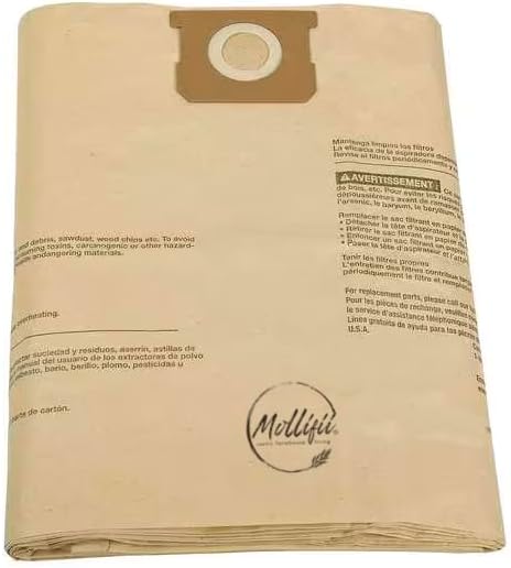 Vacuum Bags, 5 PK, Mfr: 61HW07-A