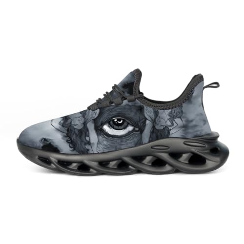 Image of DLWKIPV Men Running Shoes Men's Tennis Shoes Lightweight Breathable Fashion Sneakers Non Slip Workout Gym Shoes for Running