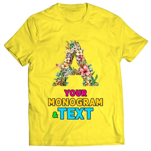 T-shirt personnalisé homme finie la monotonie monogramme floral