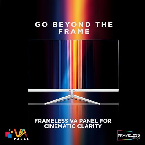 Image of Intex 24 Inch Flat Gaming Monitor | Full HD 1080p | 120Hz Refresh Rate | VA Panel | Frameless Design | Built-in Speakers | HDMI & VGA | Ideal for Gaming & Work