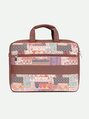 Image of ZOUK Arin Laptop Bag | Slim & Stylish Laptop Bag for Women Office Use | Fits 15.6+ Inch Laptop | Padded Compartment Fits up to 17 Inch Laptop | Water-Resistant | Lightweight