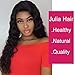 Julia Hair 10A Malaysian Virgin Deep Wave Hair Weave Bundles 100% Unprocessed Remy Human Hair Weft Extensions 95-100g/pc Natural Black Color (20 22 24)