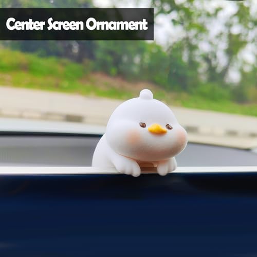 Image of Cute Furry Animal Rear View Mirror Accessories, Car Dashboard Decoration