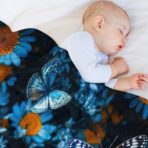 Couverture papillon en flannel de qualité supérieure pour fauteuil