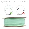 eSUN Matte PLA Filament 1.75mm, Matte 3D Printer PLA Filament, 1KG Spool 3D Printing Filament for 3D Printers, Paper Reel, Mint Green #3