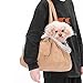 A 4 Pet Hundetasche für Hunde, Waschbar Welpentasche mit Futterbeutel Hunde, Tragetasche für kleinen Hund, Welpen, S: 40x20x24 cm, mehr Platz für die Lagerung, Khaki