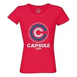Photo Gallery fabulous t-shirt donna girocollo capsule corp. geek videogiochi serie film, rosso, s Photo Gallery fabulous t-shirt donna girocollo capsule corp. geek videogiochi serie film, rosso, s