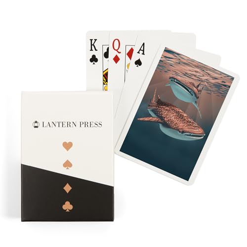 Baraja de 52 cartas tamaño póker con diseño ballena