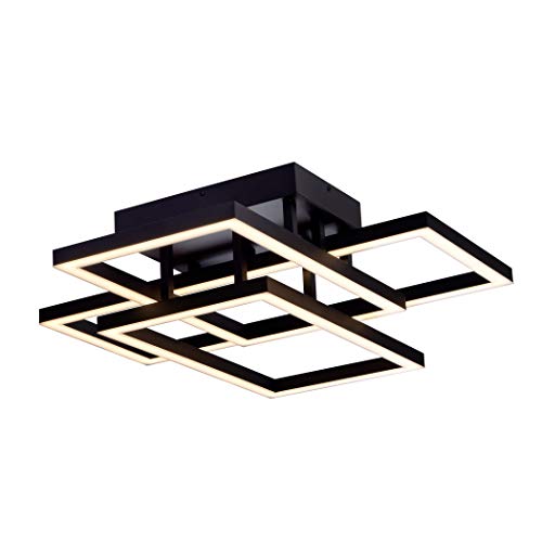 Vonn Radium Vrcf49103Bl 28" Integrated Led Rectangular Ceiling Light Fixture, L X 27.5" W X 6.75" H, Black #TOP15