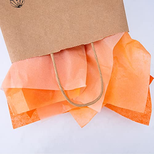 Image of MR FIVE 60 Sheets Gift Tissue Paper Bulk,20 inch x 14 inch,Orange Tissue Paper for Gift Bags,Orange Gift Wrapping Tissue Paper for Fall Halloween Birthday Wedding Holiday, 3 Orange Colors (Orange)