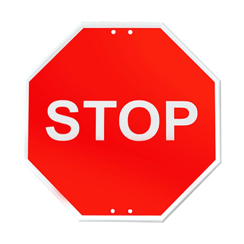 Normaluz V10023 – Octagonal Stop Metal Thermal Lacquered Road Sign 50 cm