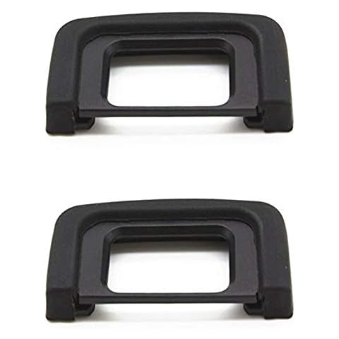 D5600 Viewfinder Eyepiece Eyecup Eye Cup for Nikon D5600 D5500 D5300 D3500 D3400 D3300 Digital Camera [2Packs], Replace eyepiece DK-25, Fire Rock Camera Eyecup Accessories DK25 Cover