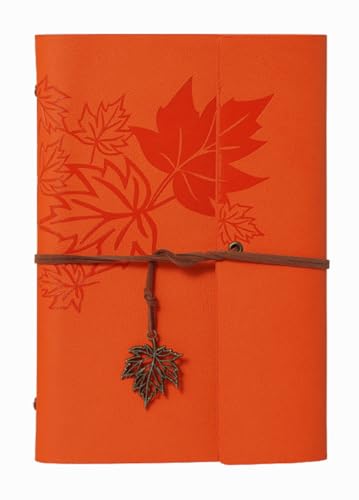 Carnet de croquis en cuir orange A5 pour ne plus perdre vos idées