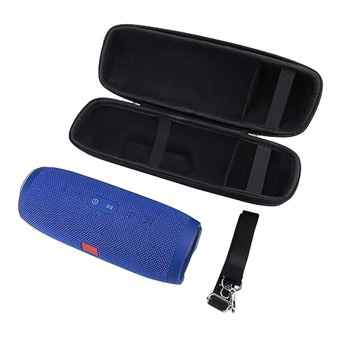 SUPVOX Eva Storage Case for Charge Speaker Portable Carrying Bag with Shoulder Strap Black Travel Pouch for Soundbox Durable Protection Against Scratches Splashes