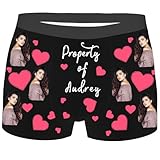 BlzzWo Boxershorts mit Gesicht Foto Herren Lustig Unterhosen Retroshorts Unterhose mit Gesicht Personalisiert Unterwäsche Männer Personalisierte Für Ostern, Valentinstag, Geburtstag