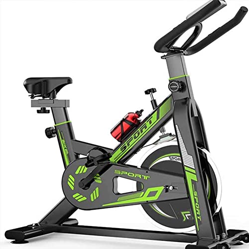 Image of Exercise Bike Stationary Indoor Cycling Bike Exercise Equipment for Home Workouts Cardio Training with Comfortable Seat Silent Belt Drive Adjustable Magnetic