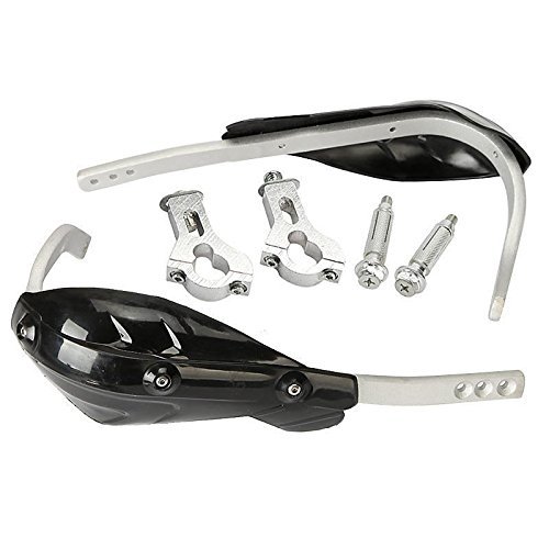 Protège-mains moto 22mm déflecteur de vent noir anti-projection