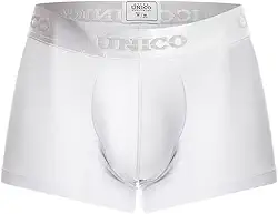 Masculino Cuecas Boxer Mundo Único Masculinas | Boxer Suspensório Com Alto Ajuste E Conforto De Movimento | Cueca Elástica De Microfibra | Elástico Que Não Enverga, Não Sube | Branco - Gr