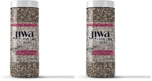 Image of Jiwa Pure Chia Seeds| Raw & Unroasted | Rich in Omega 3, Antioxidants and High Fiber | Seeds For Eating | Superfood | 200 g (Pack of 2)
