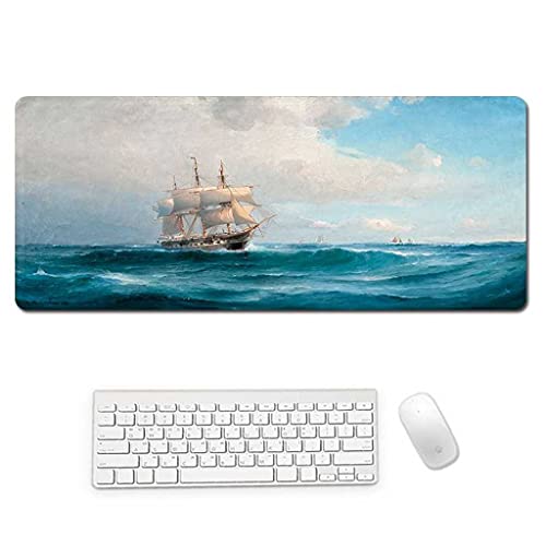Tapis de souris XXL One Piece 1000x500 mm motif mer bleue