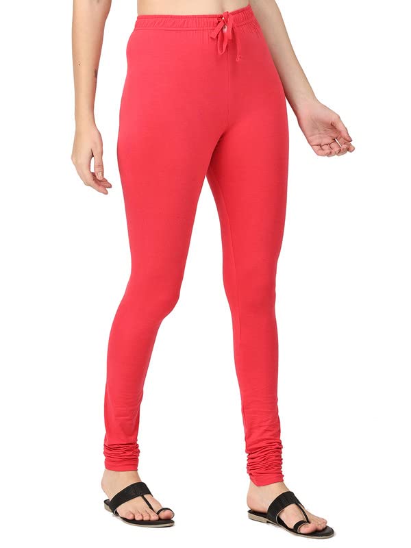 Image of Robinbosky Cotton Churidhar Leggings for Women - Stylish, Stretchable & Flattering Fit for All-Day Comfort