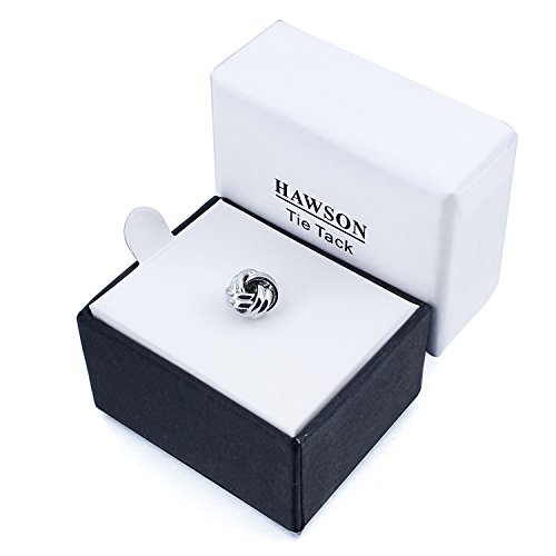 HAWSON Chain Men's Black tie Nails-Interesting Type, Silver and Gold and Rose Gold Multiple Color Options2