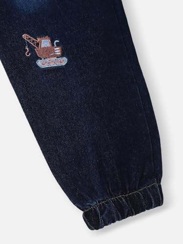 Image of Nautinati Boys Cotton Denim Jeans with Value-Added Detailing | Age 2-10 Years